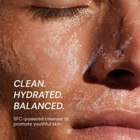 Blueprint Bryan Johnson gel texture close-up demonstrating lightweight hydration
