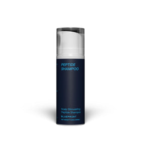 Blueprint Bryan Johnson shampoo front packaging showing product benefit