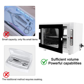 BLUETOP size comparison with hand to show 12L capacity and practical countertop footprint