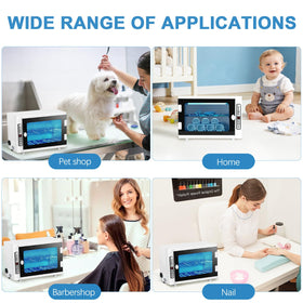 BLUETOP transparent window lit during cycle allowing visual checks without interrupting operation