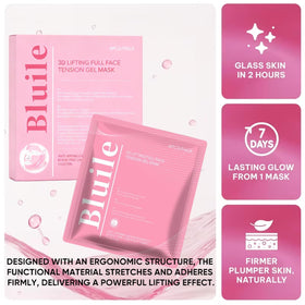 Bluile serum drops and mask showing rich essence hydration