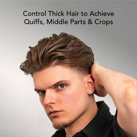 BluMaan before and after hair comparison showing control and increased texture
