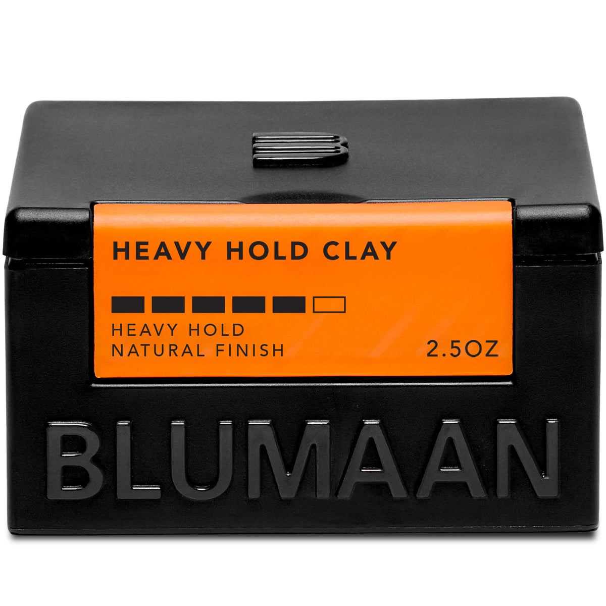 BluMaan heavy hold clay jar front view showing durable packaging and product benefit