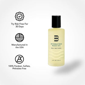 BluMaan lifestyle shot of man styling hair in mirror for everyday use benefits