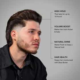 BluMaan man applying product for easy styling and texture benefit