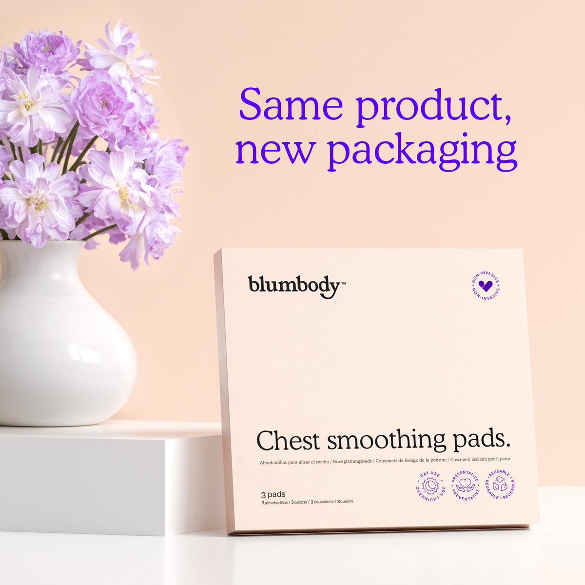 BLUMBODY pads stored flat in case to preserve reuse and hygiene
