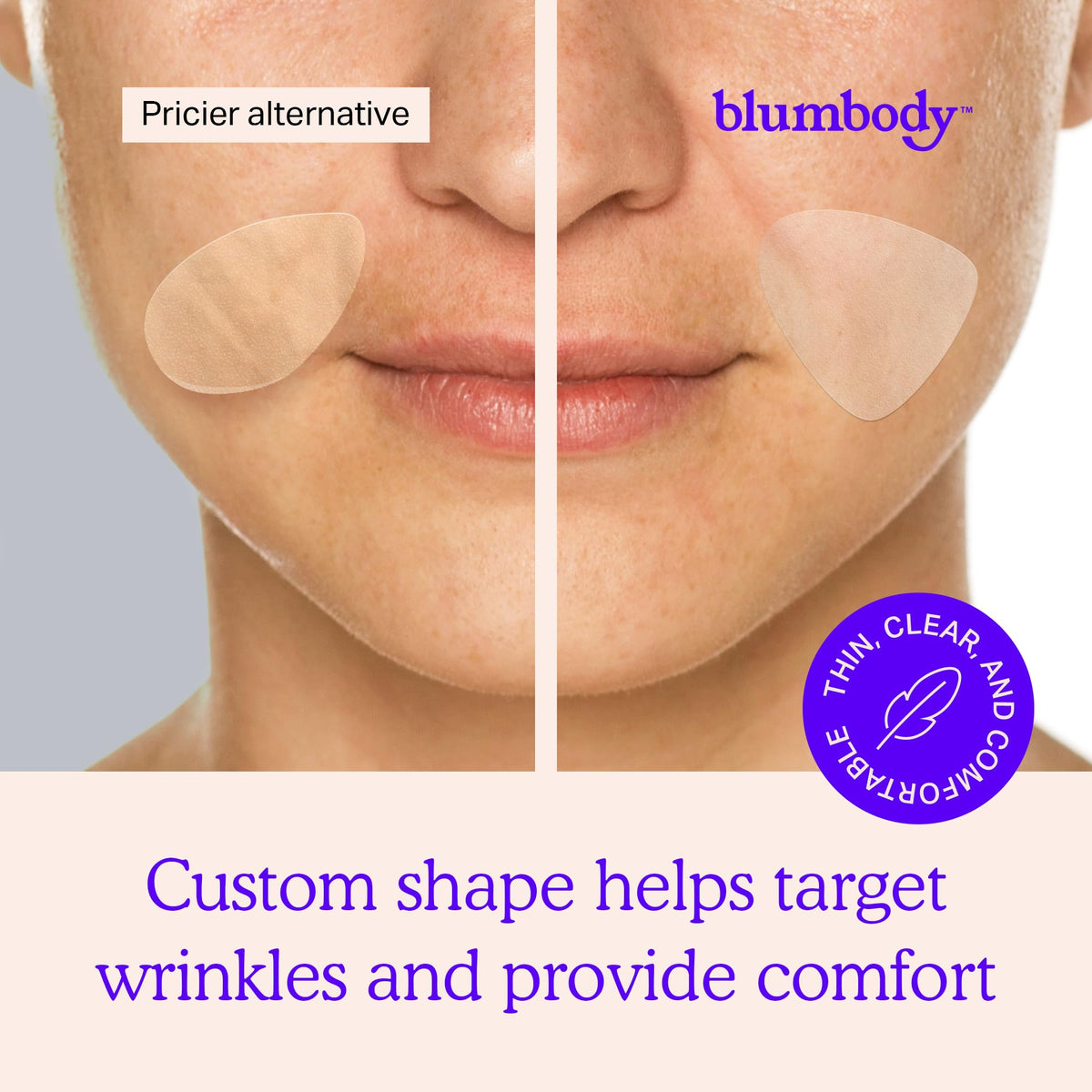 BLUMBODY small triangle patch on forehead smoothing frown lines overnight