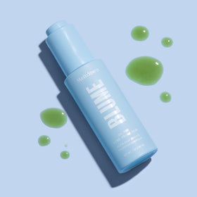 Blume Meltdown applied as spot treatment on cheek, reduces redness and calms skin
