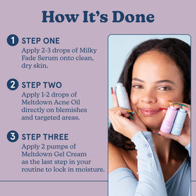Blume Meltdown Gel Moisturizer open jar showing lightweight texture and lasting hydration