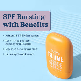 Blume Sunburst creamy texture close-up demonstrating non-greasy finish