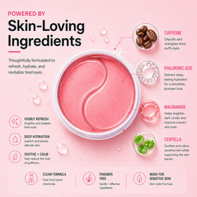 blxnk close-up single hydrogel patch texture delivering cooling hydration