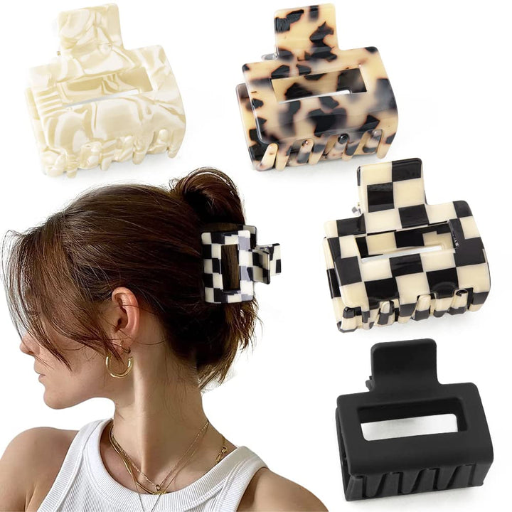 Bmobuo front view four clips set showing stylish color options and secure hold