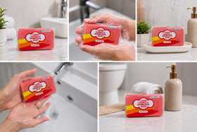 BNDLDEALZ Carib bars arranged in bathroom setting demonstrating everyday hygiene convenience