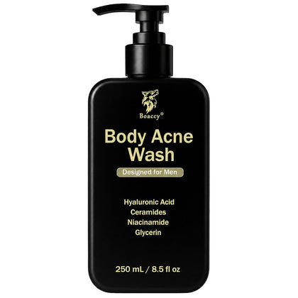 Boaccy front packaging showing label and benefits for clearer skin