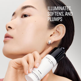 Bobbi Brown balm applied on cheek demonstrating natural radiance