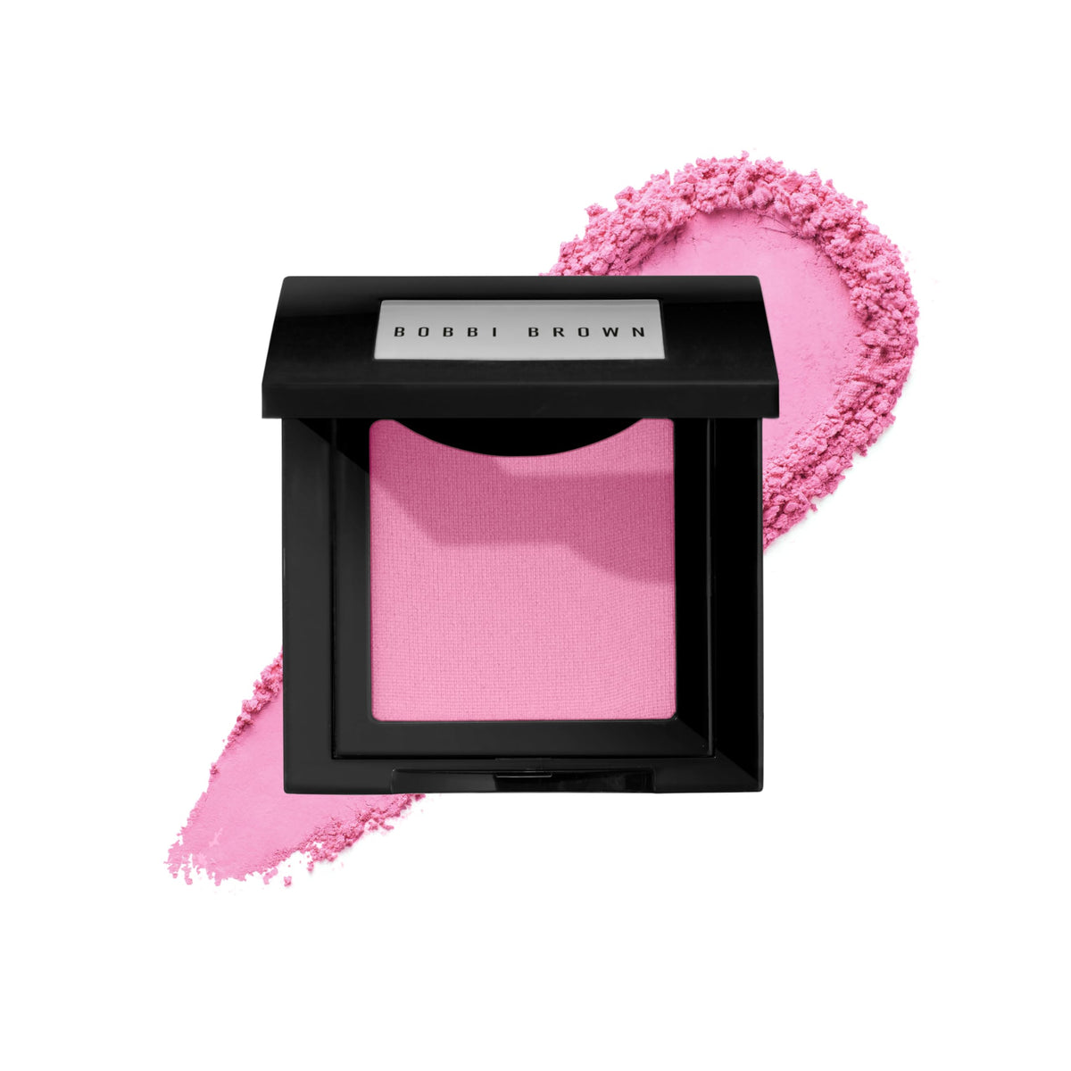 Bobbi Brown blush compact front view showing product and sleek packaging benefits easy storage