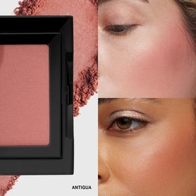 Bobbi Brown blush texture close-up highlighting silky powder finish