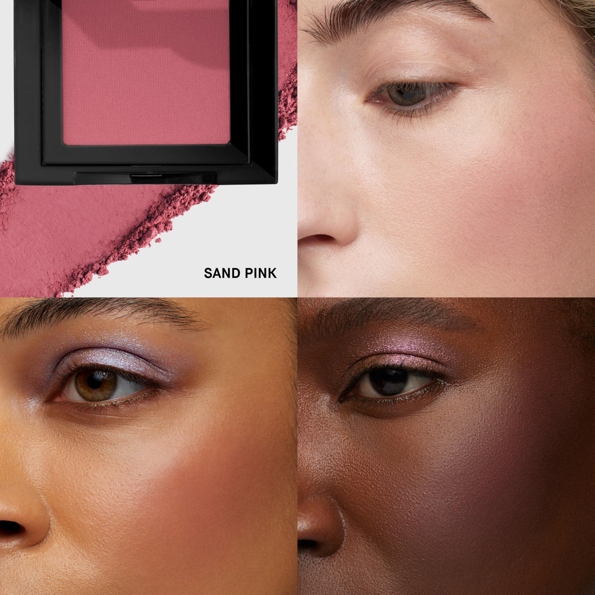 Bobbi Brown close-up of blush pan texture showing silky finish and fine pigment