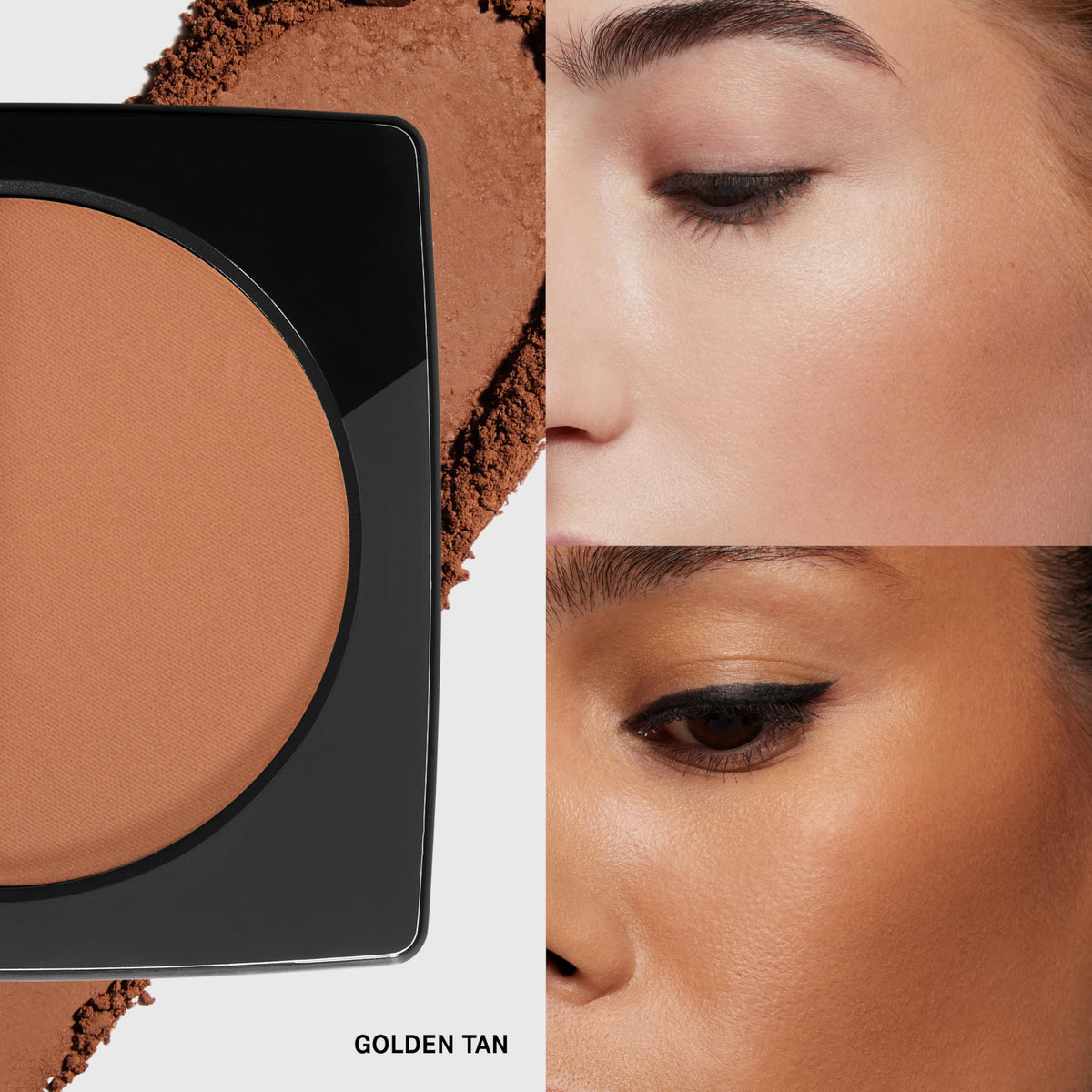 Bobbi Brown close-up powder texture showing silky blendability and finish