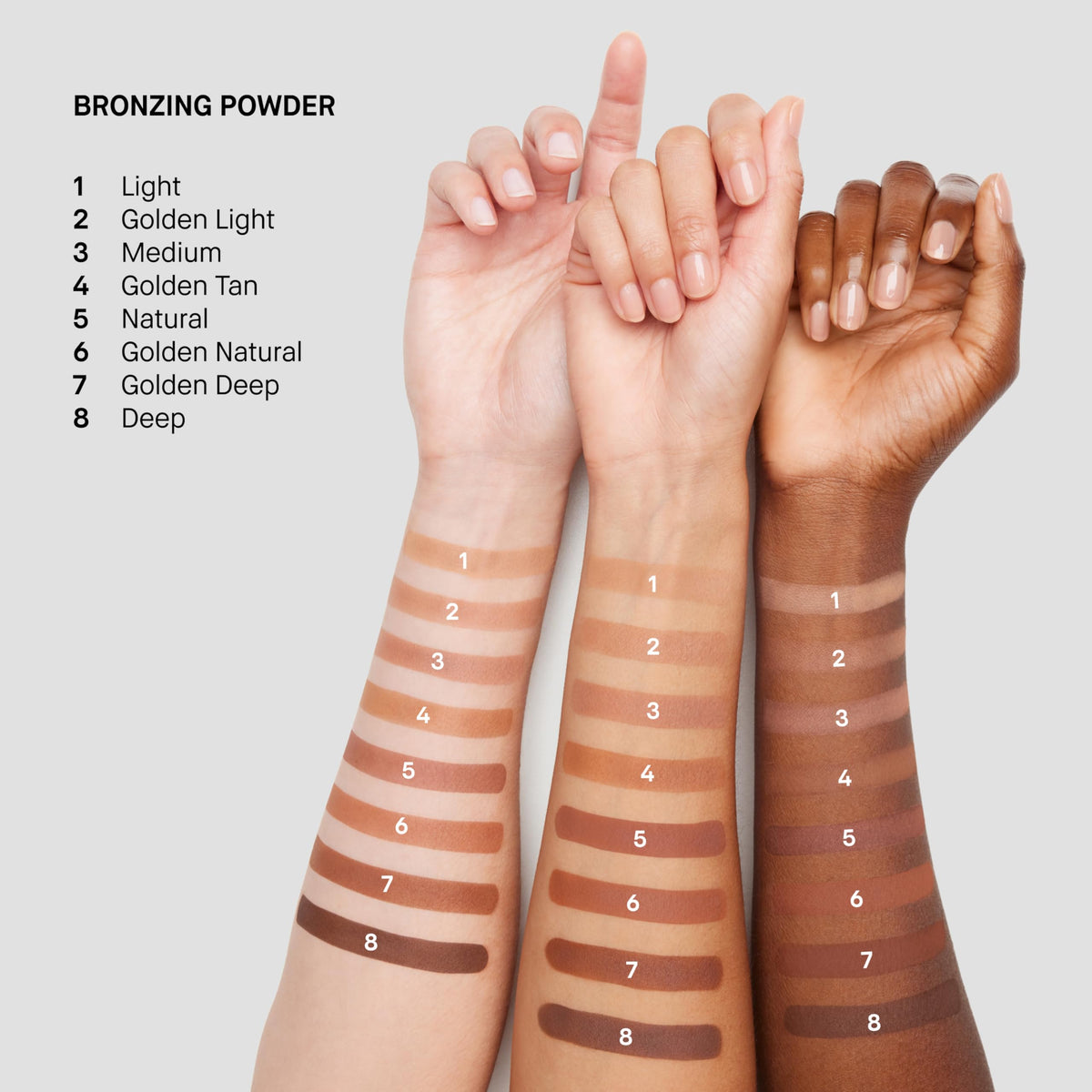 Bobbi Brown bronzer in natural daylight on model for realistic color