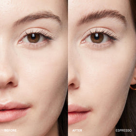 Bobbi Brown eyebrow wand detail demonstrates precise application and effortless shaping benefit