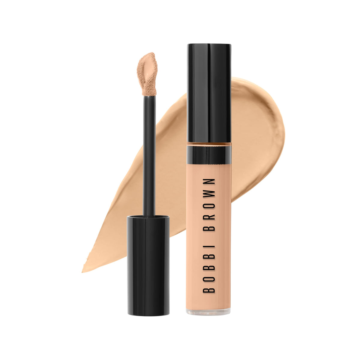 Bobbi Brown concealer front view showing Cool Sand shade and label, highlighting true color