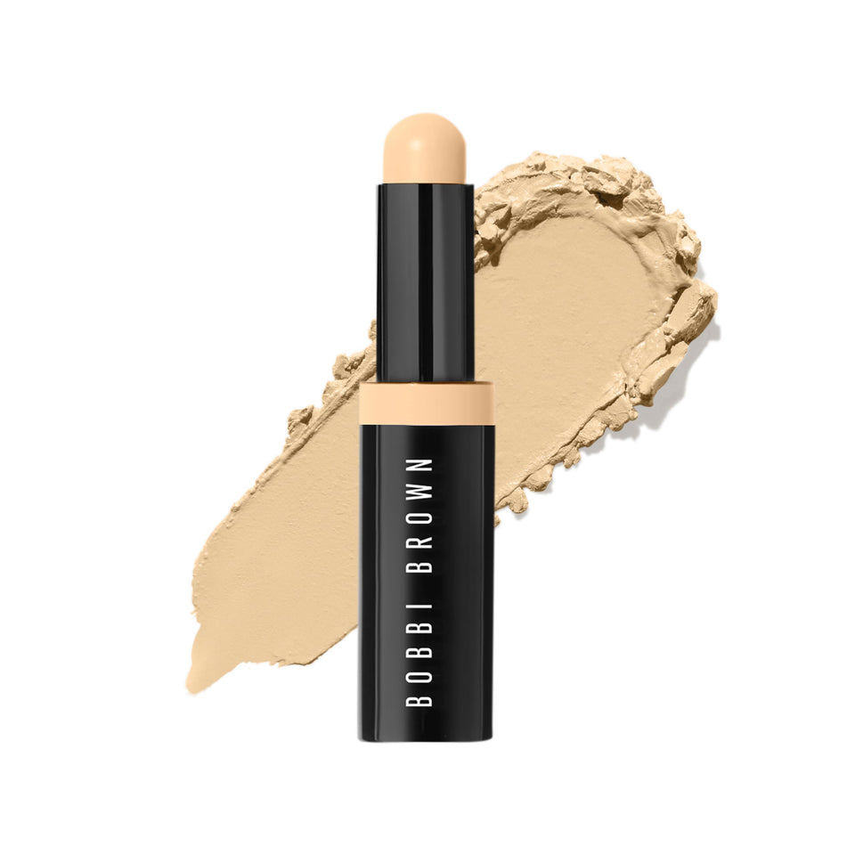 Bobbi Brown concealer stick front packaging showing compact, travel-ready design and shade label