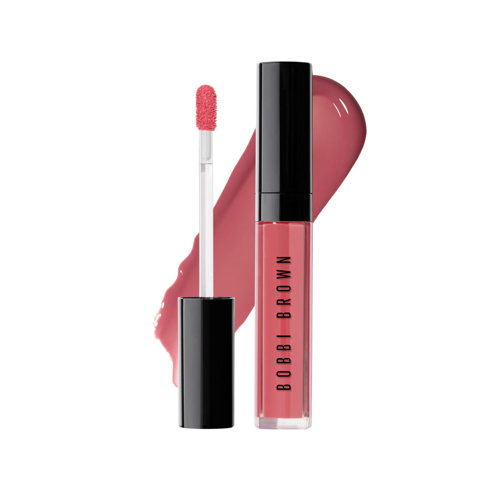 Bobbi Brown front tube showing compact gloss design and travel-ready convenience
