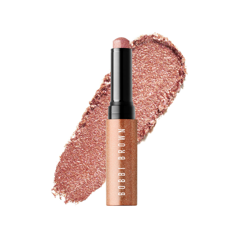 Bobbi Brown front packaging showing stick and shade, convenient daily shimmer