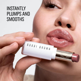 Bobbi Brown cap-off view of Extra Color Shine bullet revealing creamy tip for easy application