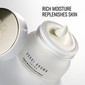 Bobbi Brown close-up cream texture highlighting rich hydration and smooth application benefit