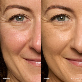 Bobbi Brown pump dispense detail demonstrating controlled application and hygiene benefit