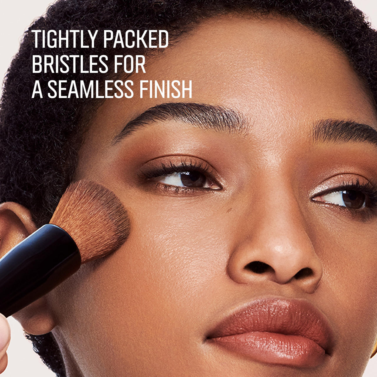 Bobbi Brown close-up of densely packed bristles illustrating soft buffing performance