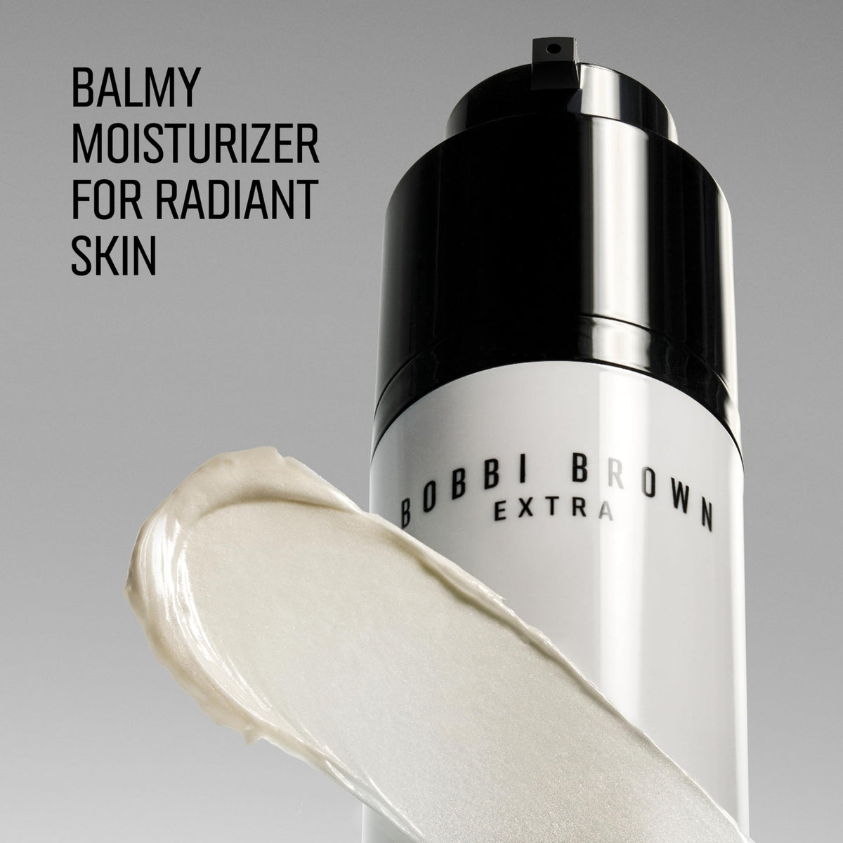 Bobbi Brown balm texture close-up highlighting creamy, illuminating finish