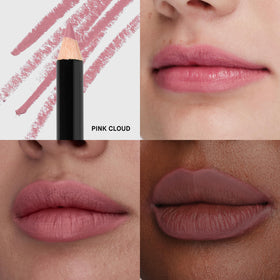 Bobbi Brown lip pencil tip closeup showing creamy texture and precise application