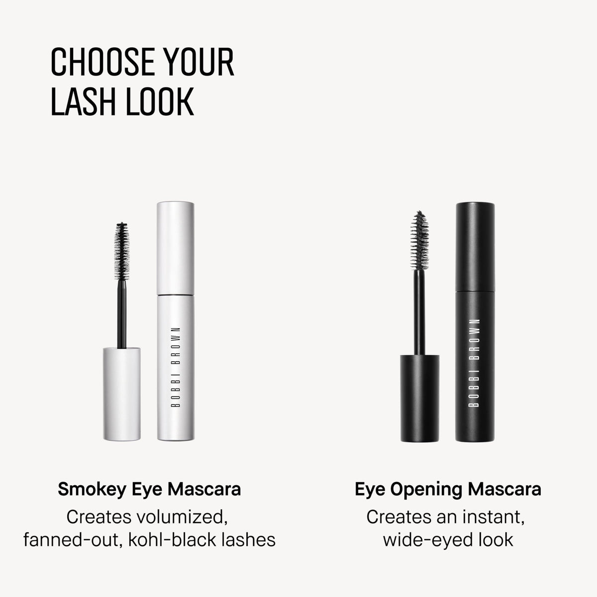 bobbi brown mascara beside coin to show size and portable, travel-friendly benefit