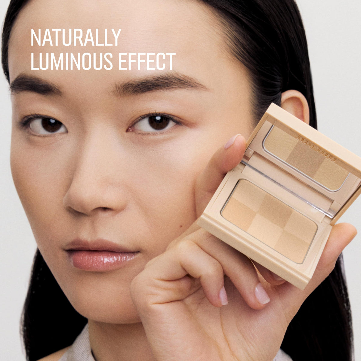 Bobbi Brown close-up of powder texture highlighting fine, blendable finish