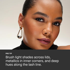 Bobbi Brown palette next to common items showing compact size and travel-friendly benefit