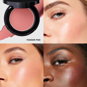 Bobbi Brown pot rouge opened to show mirror and travel-ready convenience