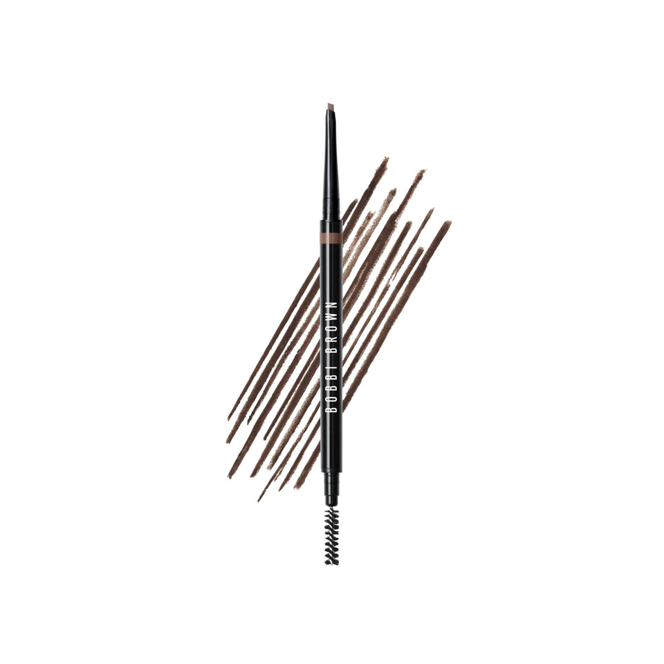 Bobbi Brown pencil front view showing slim packaging and label, perfect for travel
