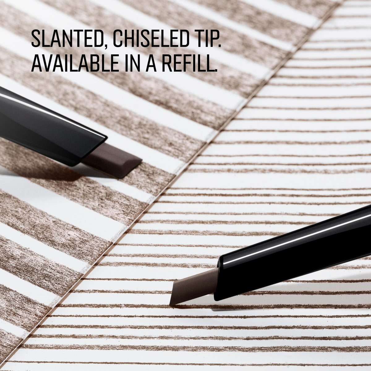 Bobbi Brown refill installed in pencil housing for easy replacement benefit