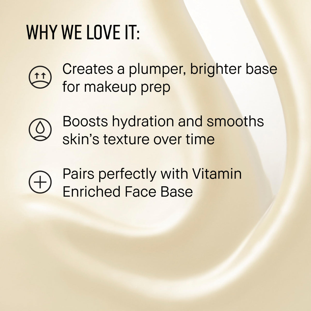 Bobbi Brown serum droplet on hand, demonstrates smooth hydration and spreadability