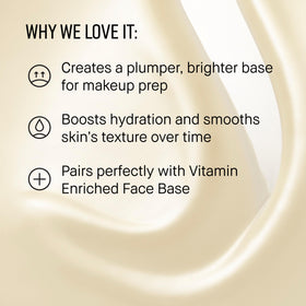 Bobbi Brown serum droplet on hand, demonstrates smooth hydration and spreadability