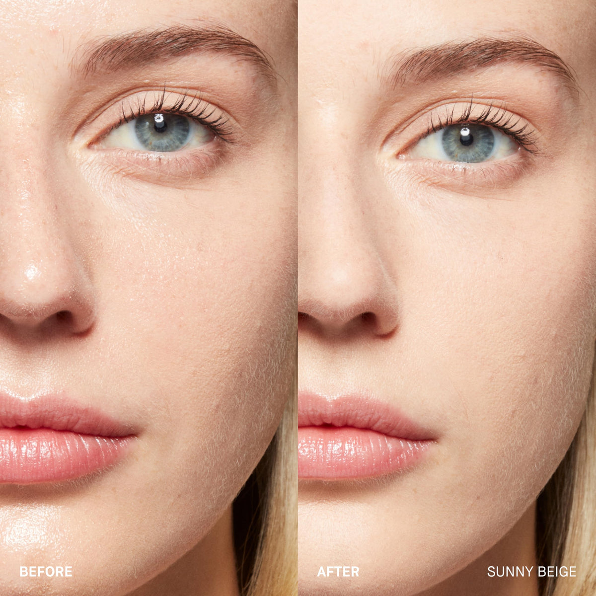 Bobbi Brown powder pan close-up showing fine texture for smooth finish