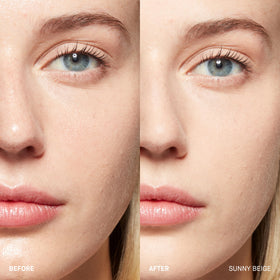Bobbi Brown powder pan close-up showing fine texture for smooth finish