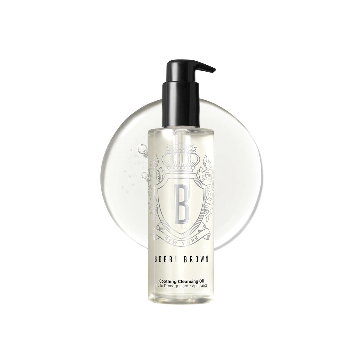 Bobbi Brown front bottle view showing clean packaging and product benefit