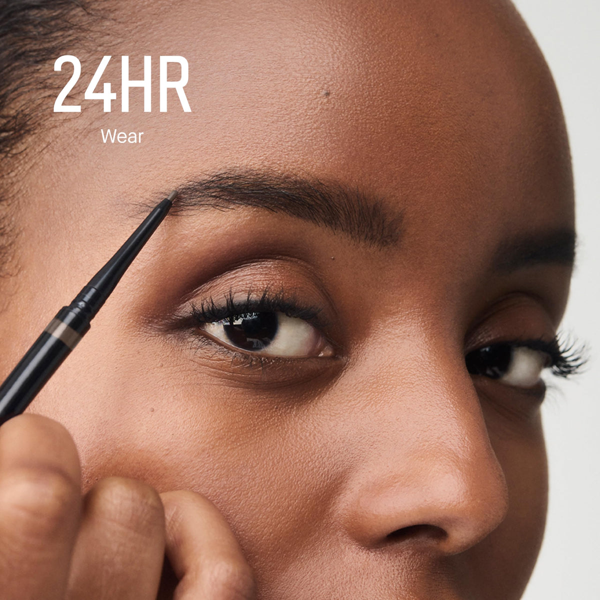 Bobbi Brown precise brow pencil grey blonde swatch on skin shows true color