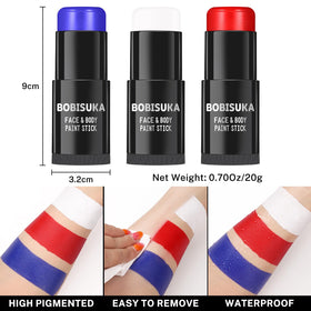 BOBISUKA application of eye-black stripe on athlete cheek reducing glare
