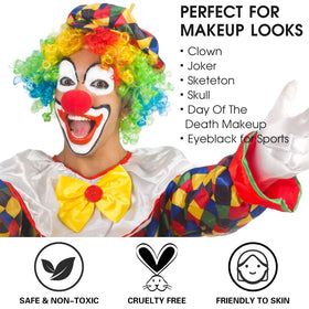 BOBISUKA applied on face creating a bold joker look that lasts through events