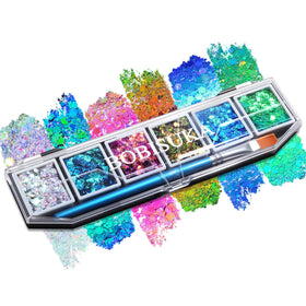 BOBISUKA palette front view showing six chameleon shades for bold looks
